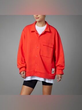 Adidas Valentine’s Day Bright Red Oversized Jacket Small
